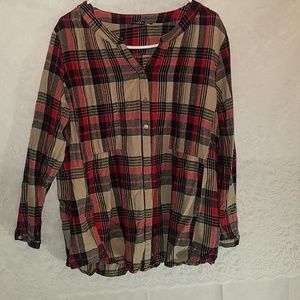 Plaid top